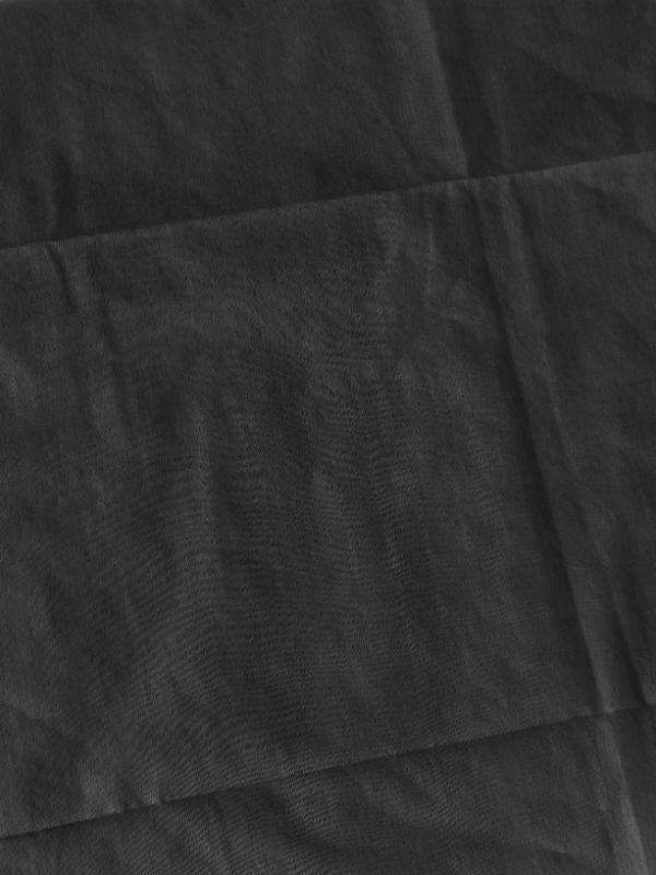 Matching blouse piece with black Tussar silk saree