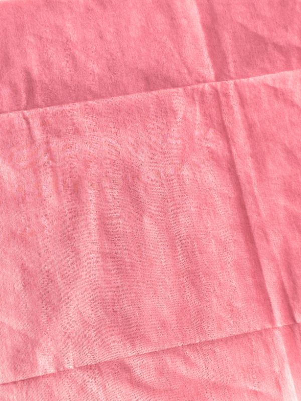 Pink Tussar silk saree for festive and evening occasions